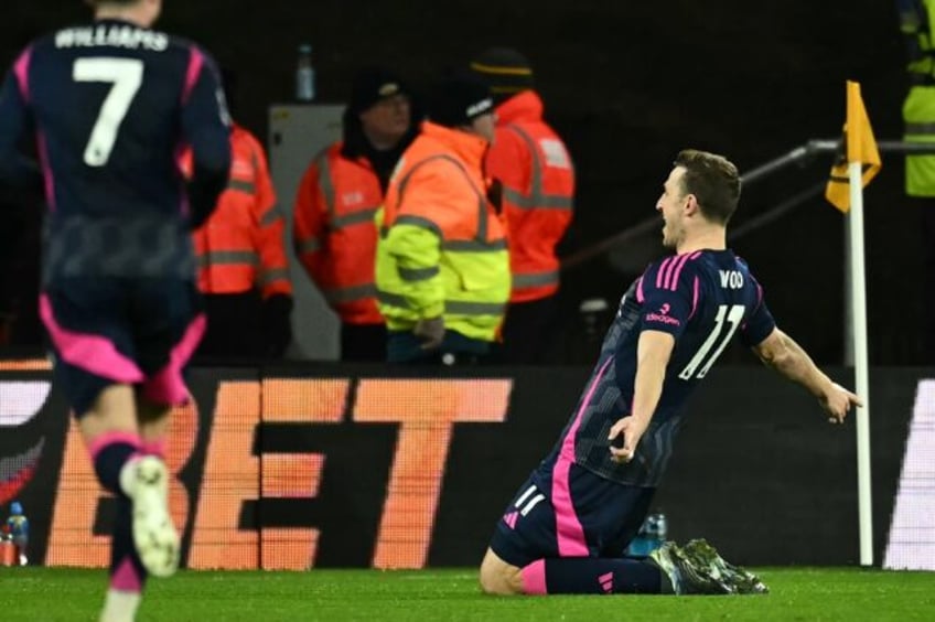 Chris Wood (right) scored in Nottingham Forest's 3-0 win at Wolves