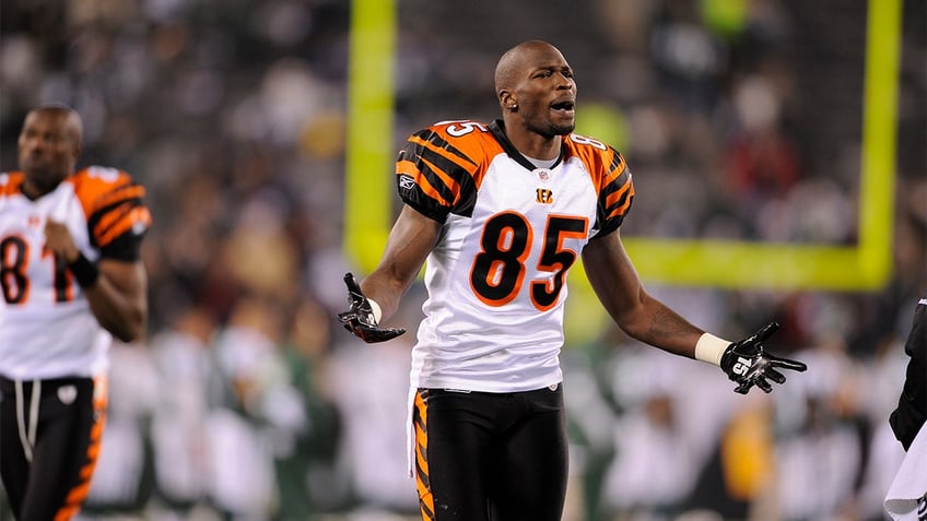 Chad Johnson playing football