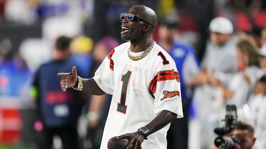 Chad Ochocinco Johnson attends a Bengals game