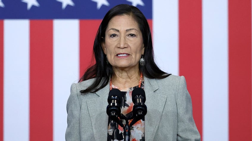 Then-Interior Sec. Deb Haaland in 2024