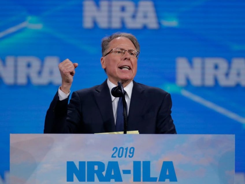 National Rifle Association Executive Vice President Wayne LaPierre speaks at the National