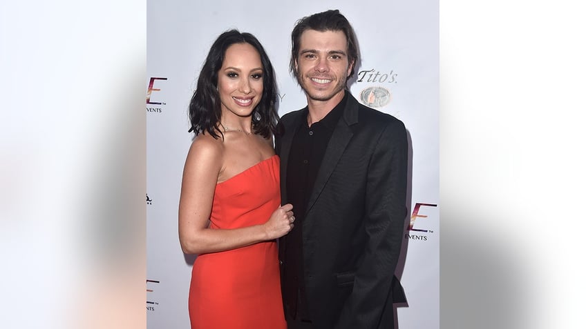 Cherly Burke and Matthew Lawrence posing together