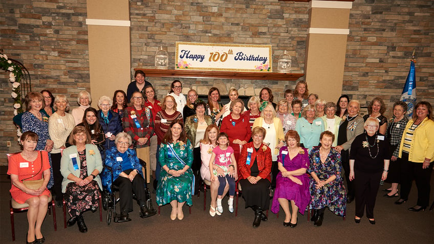 The DAR Nevada Sagebrush chapter celebrating its 100th birthday as oldest chapter in Nevada last February. 