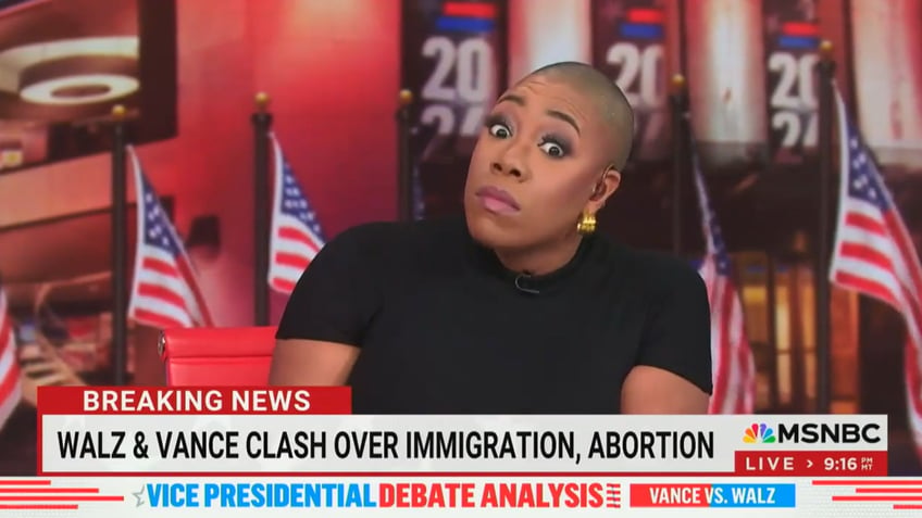 MSNBC host Symone Sanders-Townsend reacts to the debate