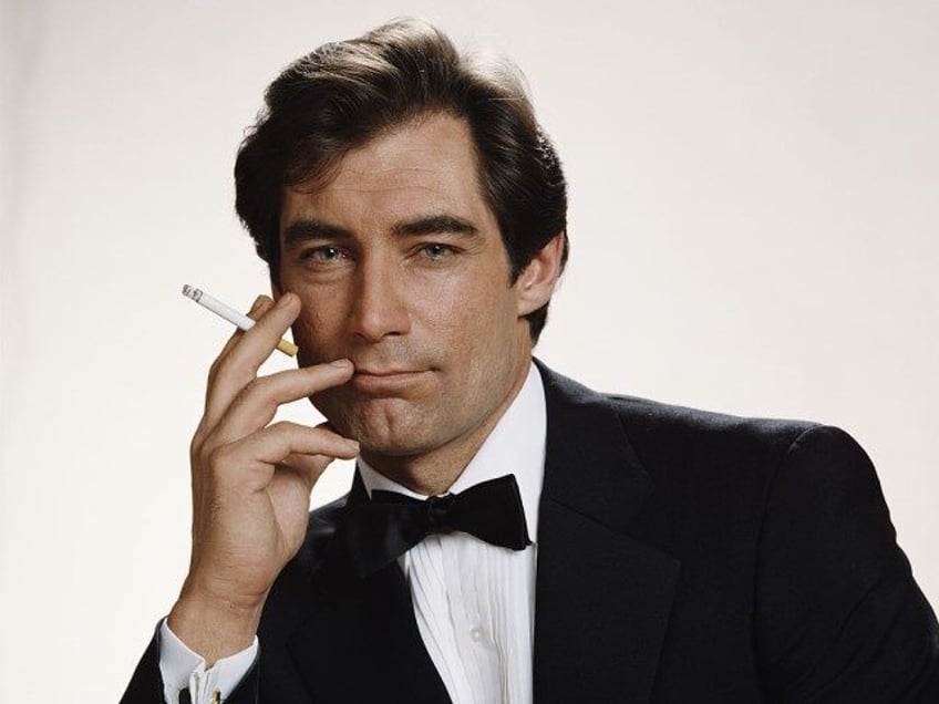 Welsh actor Timothy Dalton poses as 007 in a publicity still for the 1987 James Bond film