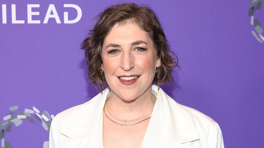 Mayim Bialik on the red carpet