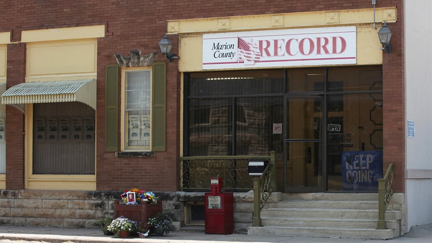 Offices of the Marion County Record weekly newspaper