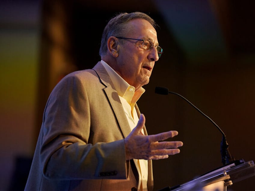 PORTLAND, ME - JUNE 20: Gov. Paul LePage speaks at Eggs & Issues breakfast at the Holiday