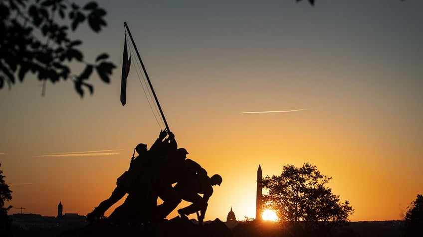 Flag-raising monument