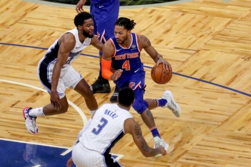 Derrick Rose, in action for the New York Knicks, announced his retirement from the NBA on