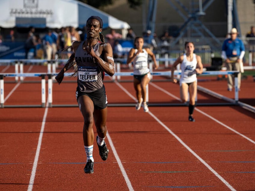 Transgender-identifying man CeCe Telfer of Franklin Pierce, competing against women, wins