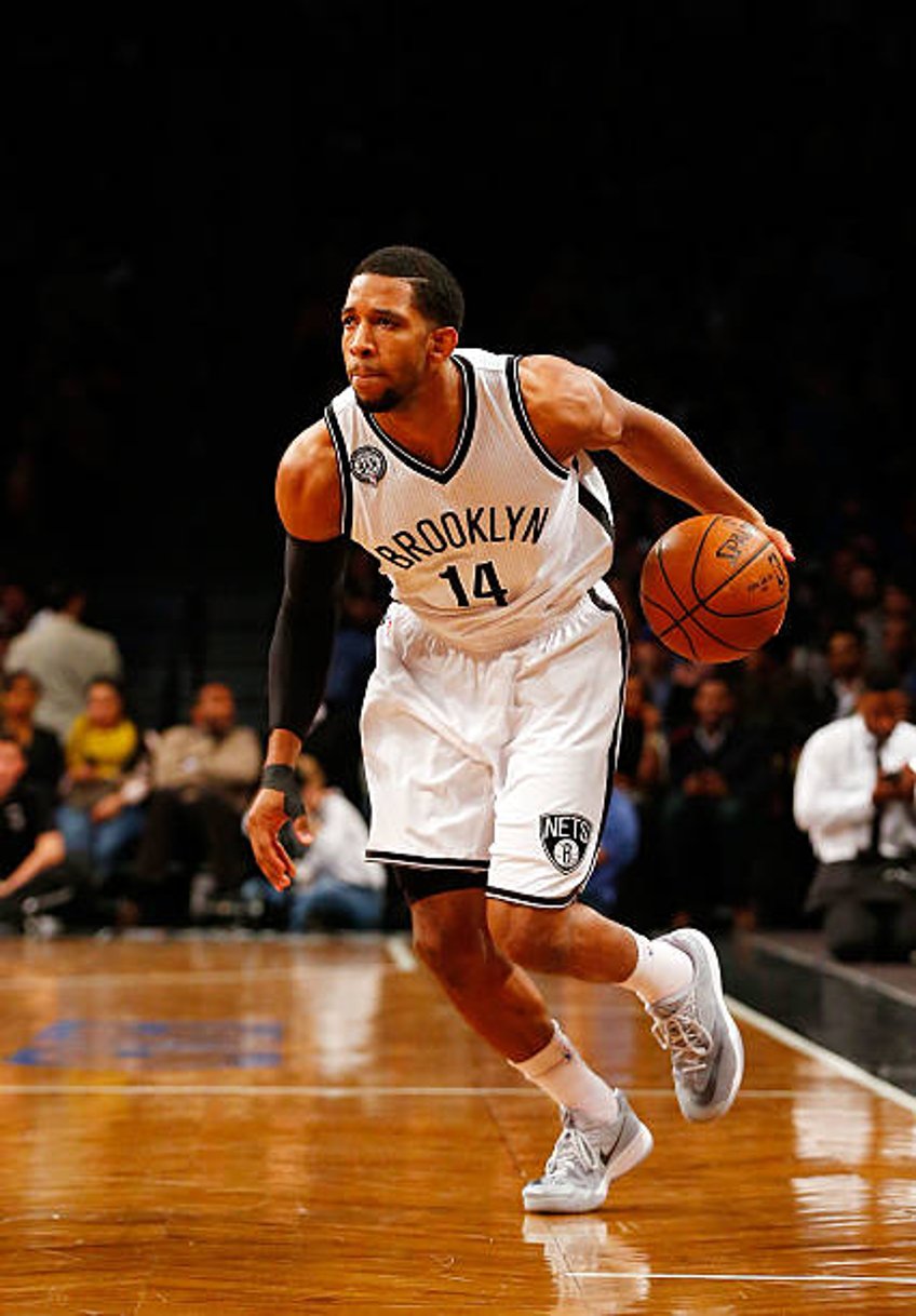 Darius Morris of the Brooklyn Nets in action against the Dallas Mavericks at Barclays Center on January 5, 2015 in the Brooklyn borough of New York...