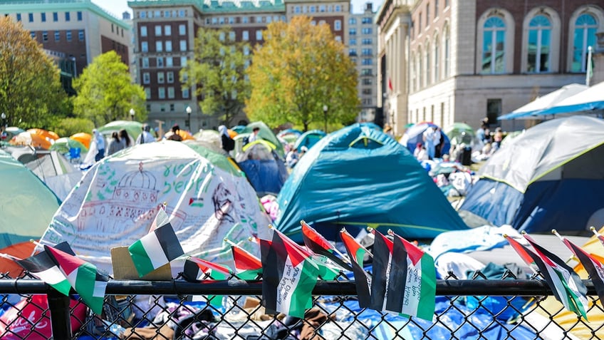 Tents on campus