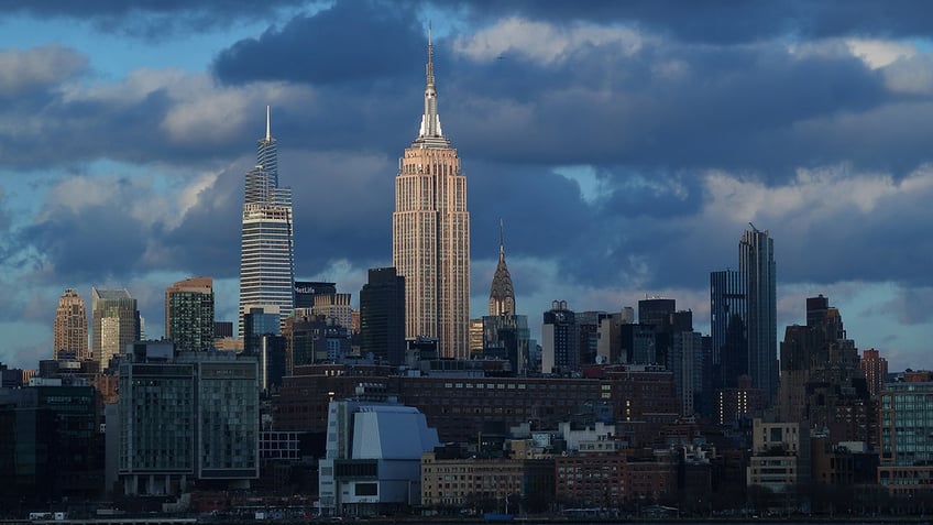 New York City skyline taken from Jersey side