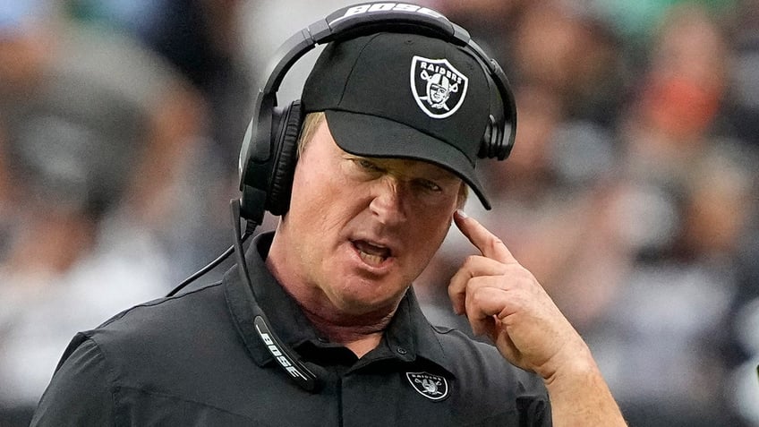 Jon Gruden on the sideline