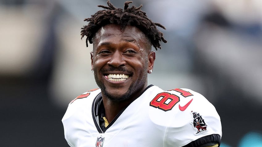 Antonio Brown smiles