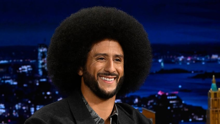 Colin Kaepernick is interviewed on a talk show