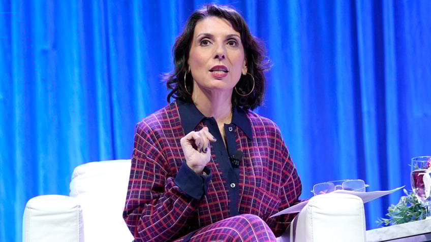 Lulu Garcia-Navarro speaks on stage