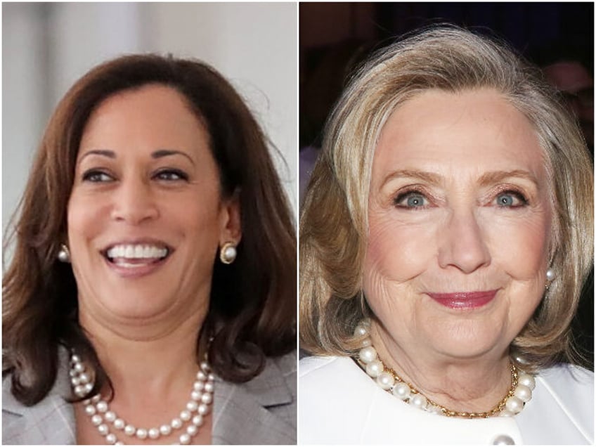 Kamala Harris and Hillary Clinton