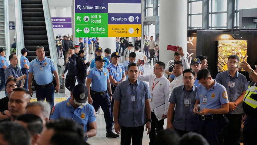 Security in Philippines airport after Duterte arrest