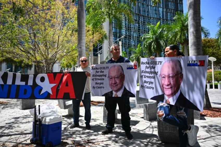 People protest demanding the "maximum sentence" for the former US Ambassador to Bolivia, V