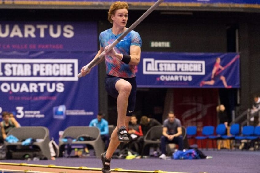 Canadian pole vaulter Shawn Barber, shown competing in France in 2018, has died at age 29, his agent announced