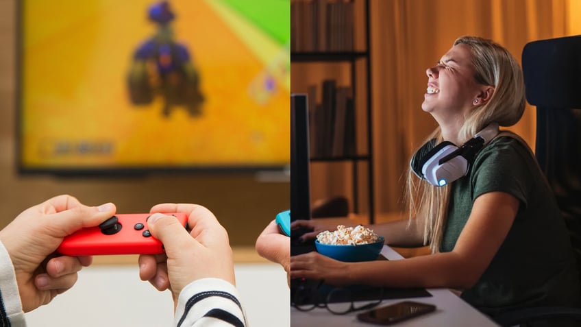 Video games split image