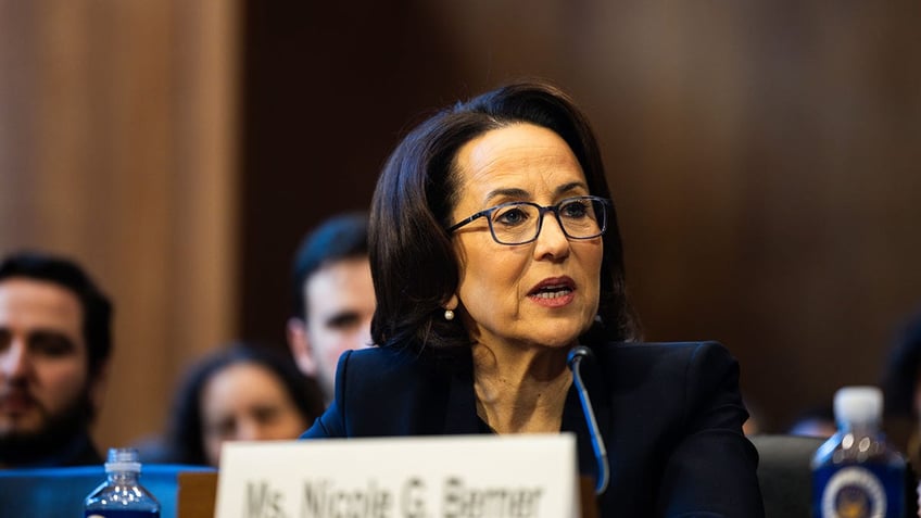 Nominee Nicole Berner speaks in Washington, D.C.