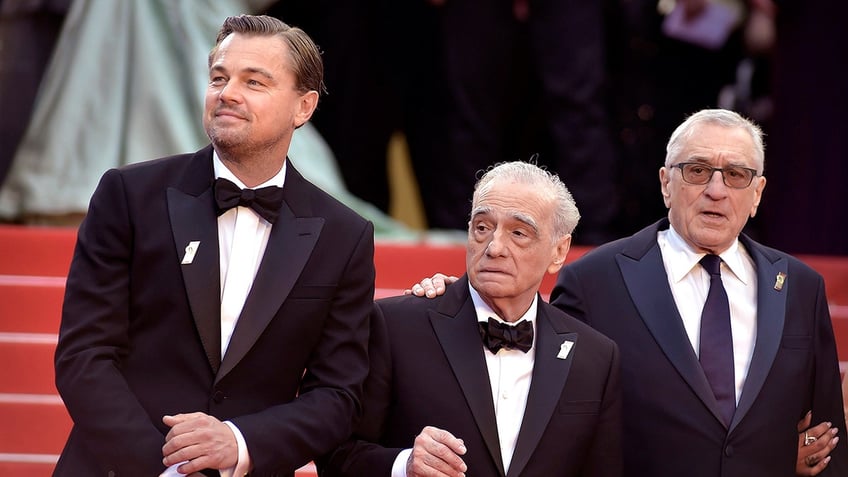 Leonardo DiCaprio, Martin Scorsese, Robert De Niro at a premiere