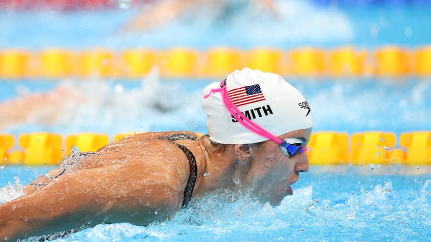 Regan Smith competes