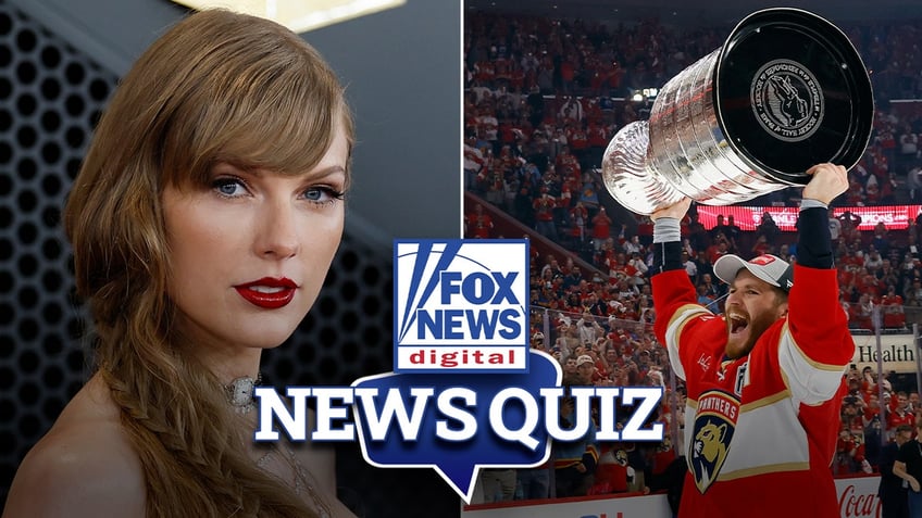 Taylor Swift, Florida Panthers split photo