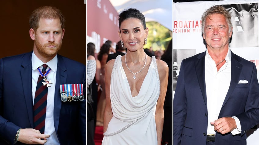 Prince Harry, Demi Moore, John Schneider