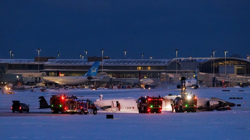 Toronto airport crash site