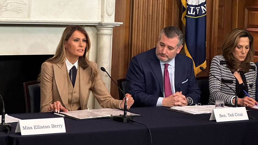 Melania Trump with Sen. Ted Cruz