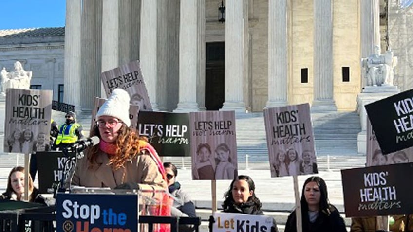 demonstration outside Supreme Court