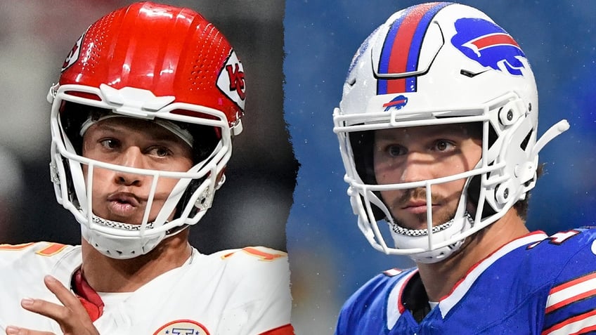 Patrick Mahomes and Josh Allen split