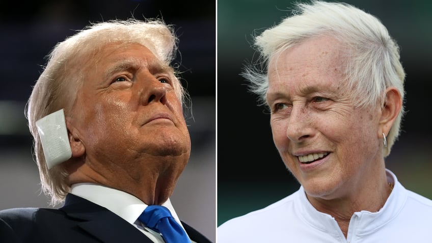 Donald Trump and Martina Navratilova