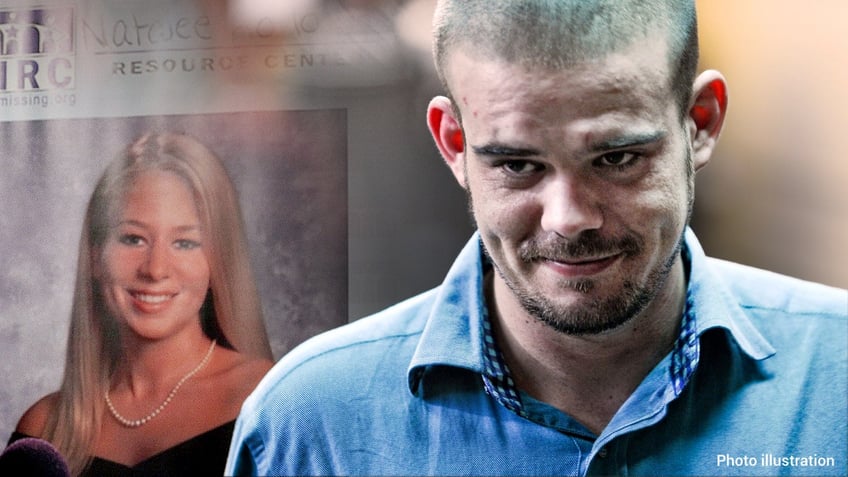 Photo illustration shows natalee holloway and joran van der sloot