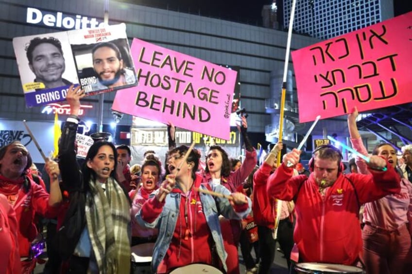 Israelis rally in Tel Aviv calling for the release of all remaining Gaza hostages