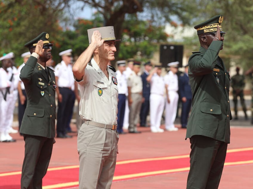 DAKAR, SENEGAL - JULY 17: Senegalese and French military officials attend a handover cerem