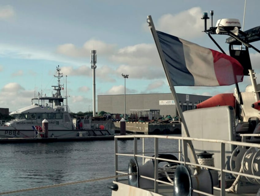 Vessels from the French Gendarmerie Nationale are docked in the port of Boulogne-Sur-Mer,