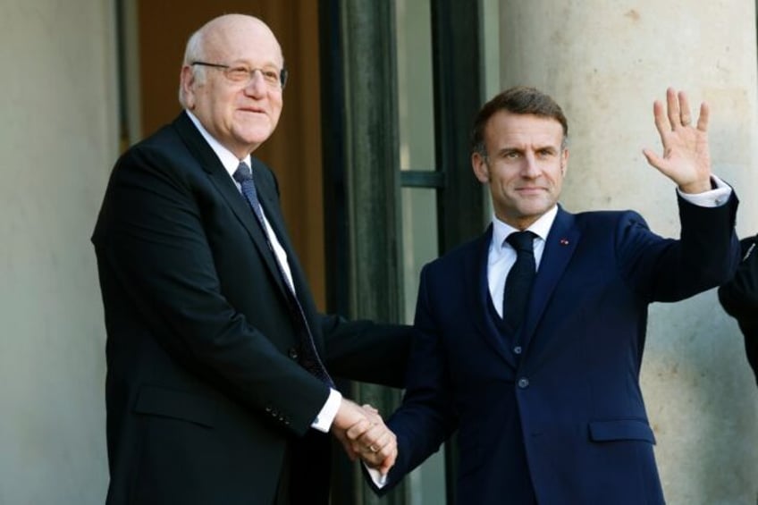 President Emmanuel Macron met with Lebanese Prime Minister Najib Mikati on the eve of the