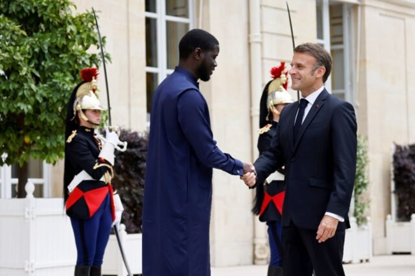 France's President Emmanuel Macron and Senegal's President Bassirou Diomaye Faye met in Pa