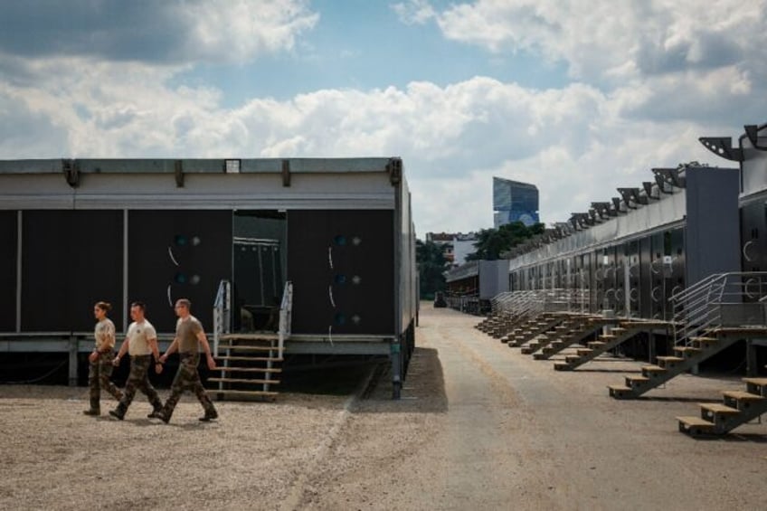 France is building a massive army camp to house soldiers guarding the Paris Olympics