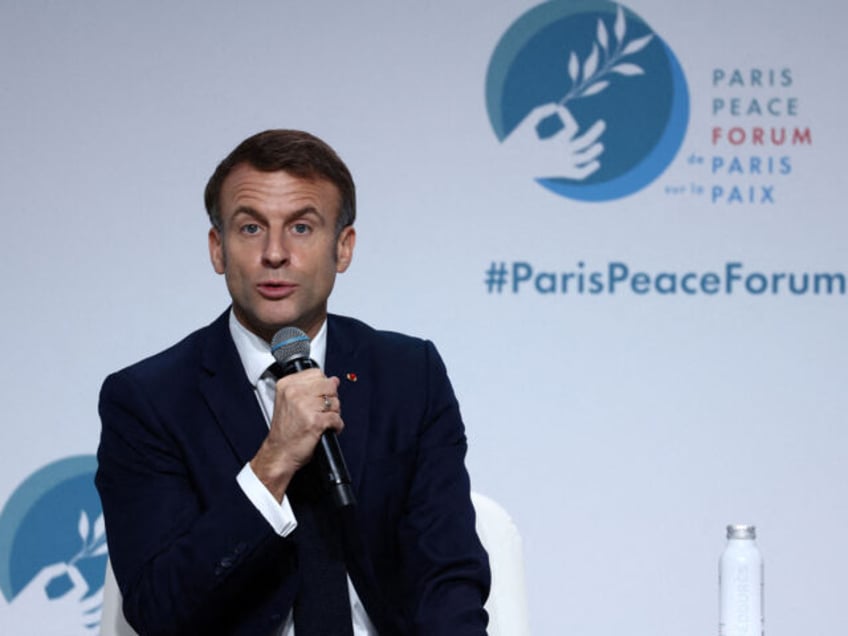 frances macron walks back israel bombing babies and women criticism