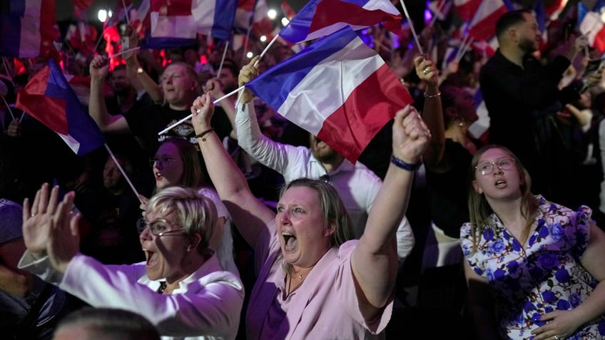 French election rally