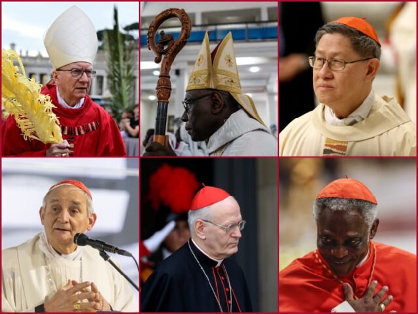 Luis Tagle, Pietro Parolin, Péter Erdő, Robert Sarah, Peter Turkson, Matteo Zuppi
