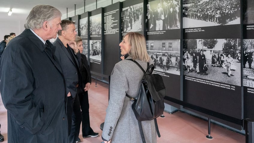Franklin Graham and Michael W. Smith visiting Auschwitz