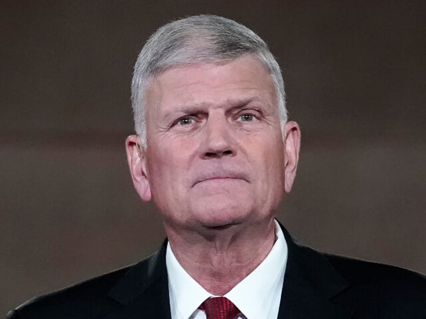 Rev. Franklin Graham, son of the late evangelical Christian leader Billy Graham, pre-recor