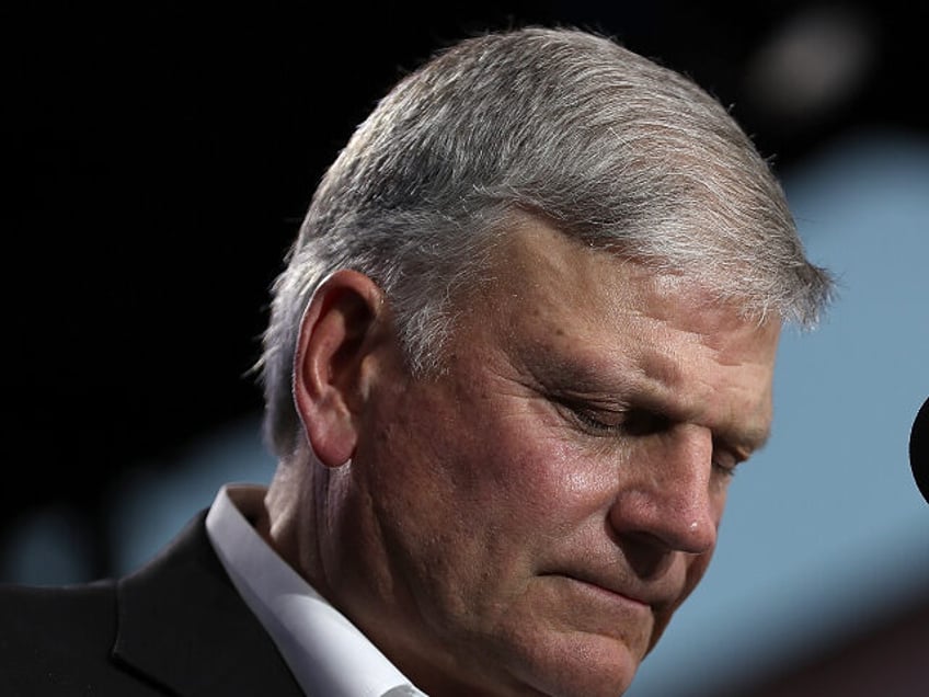 Rev. Franklin Graham speaks during Franklin Graham's "Decision America" Cal